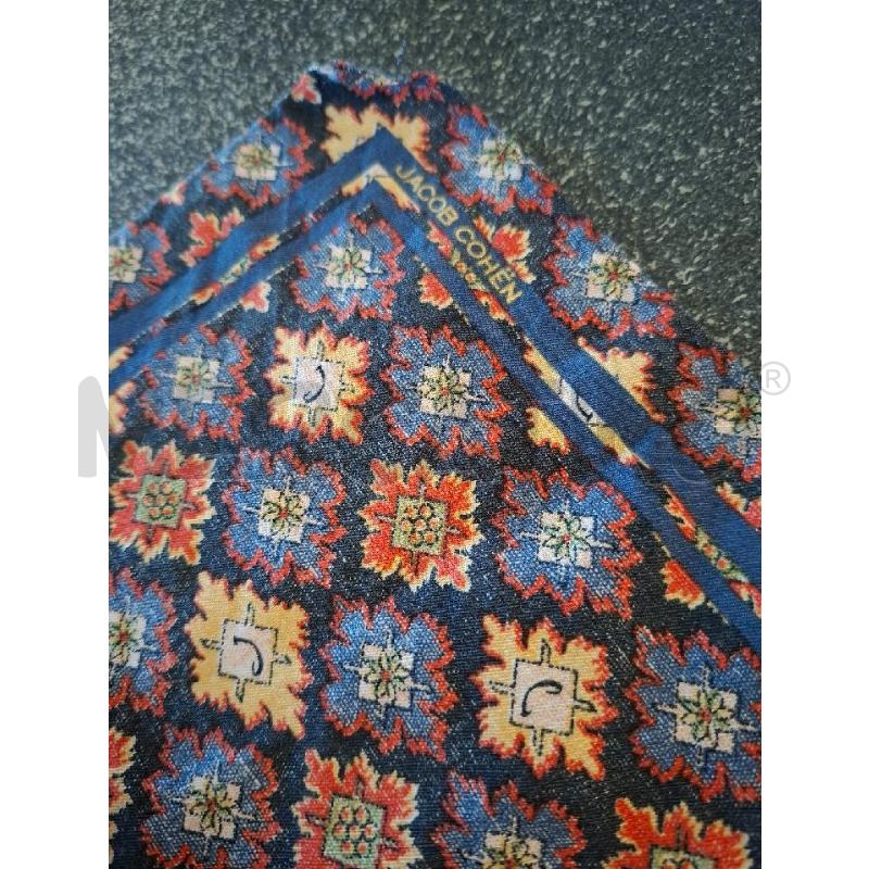 FOULARD JACOB COHEN 55X55 DISEGNI BLU/ARANCIO | Mercatino dell'Usato Frossasco 2
