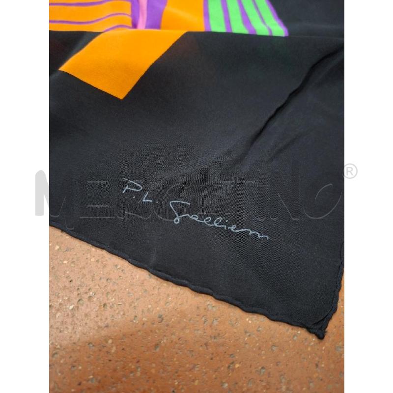 FOULARD NERA/FANT COL P.L GALLIENI 80X80 | Mercatino dell'Usato Frossasco 2