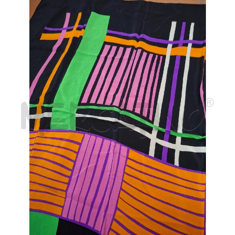 FOULARD NERA/FANT COL P.L GALLIENI 80X80 | Mercatino dell'Usato Frossasco 4