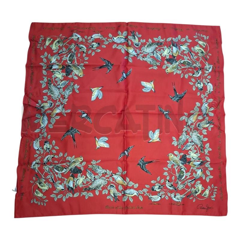 FOULARD ROSSO FANT UCCILLINI CORNELIA JAMES 70X70 | Mercatino dell'Usato Frossasco 1