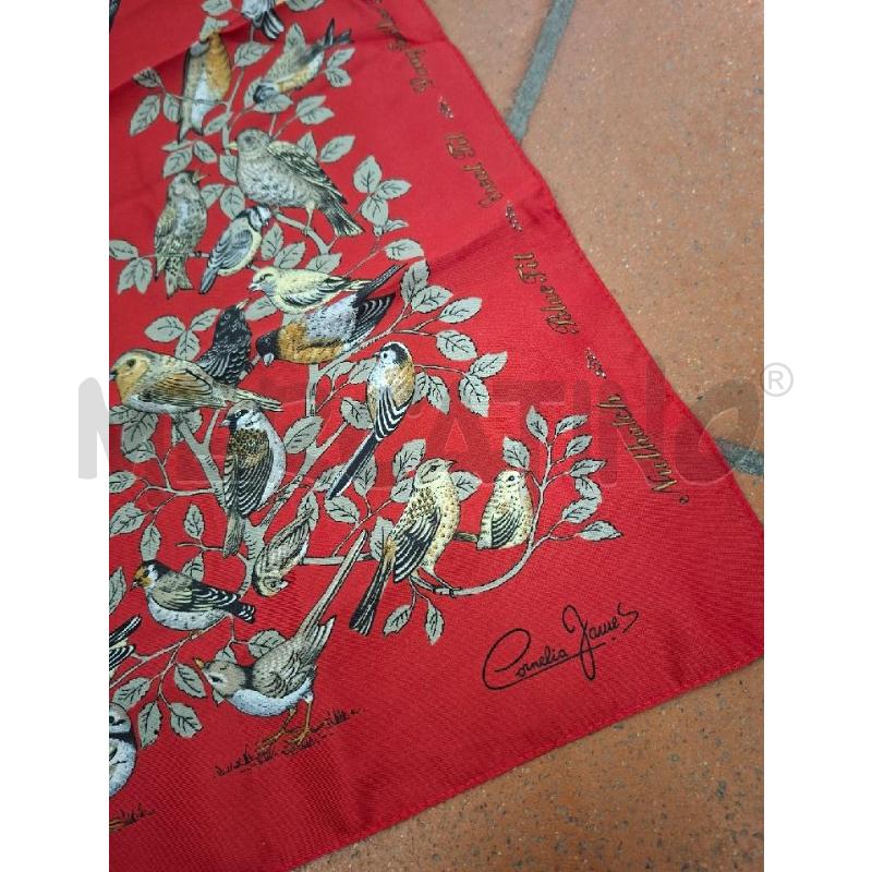 FOULARD ROSSO FANT UCCILLINI CORNELIA JAMES 70X70 | Mercatino dell'Usato Frossasco 2
