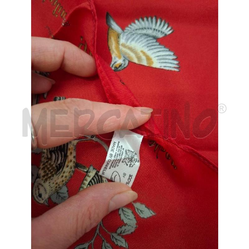 FOULARD ROSSO FANT UCCILLINI CORNELIA JAMES 70X70 | Mercatino dell'Usato Frossasco 3