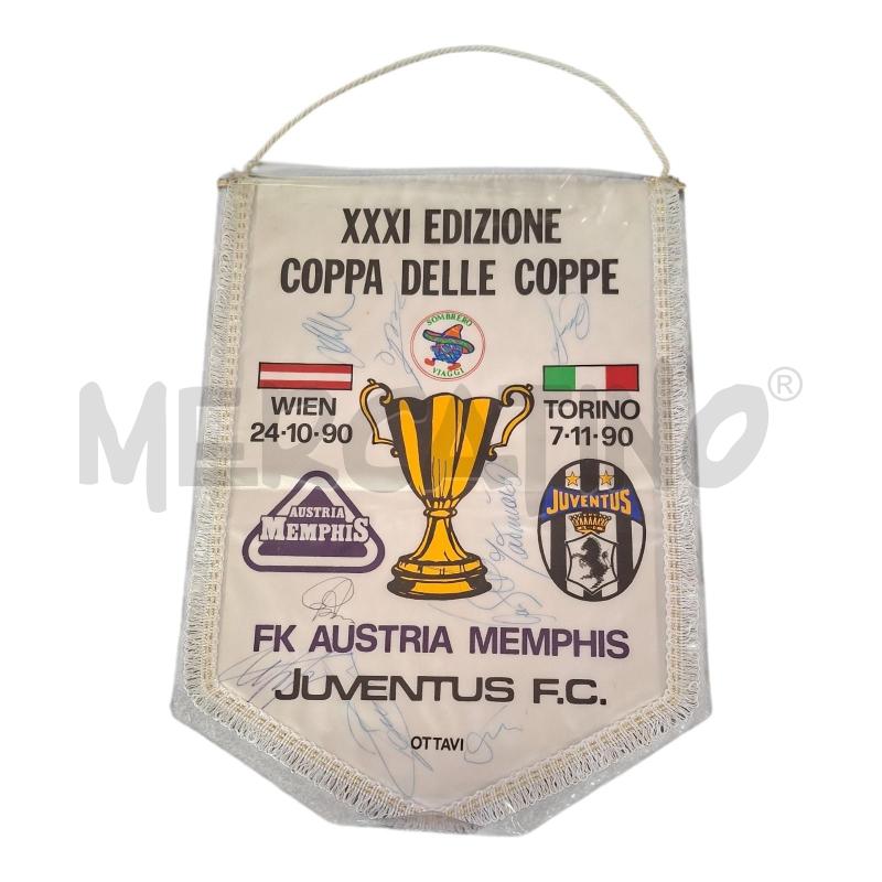 GAGLIARDETTO JUVENTUS AUTOGRAFI XXXI EDIZIONE COPPA DELLE COPPE | Mercatino dell'Usato Frossasco 1