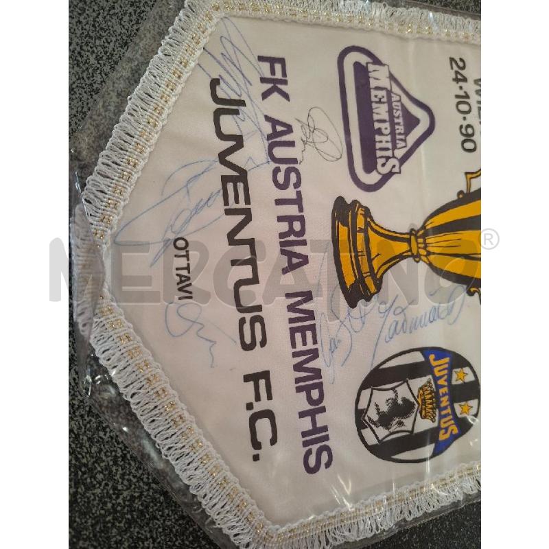GAGLIARDETTO JUVENTUS AUTOGRAFI XXXI EDIZIONE COPPA DELLE COPPE | Mercatino dell'Usato Frossasco 2