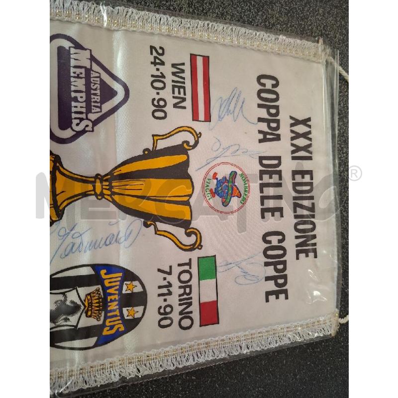 GAGLIARDETTO JUVENTUS AUTOGRAFI XXXI EDIZIONE COPPA DELLE COPPE | Mercatino dell'Usato Frossasco 3