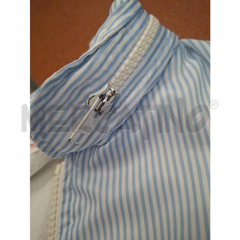 GIACCA DONNA LACOSTE ZIP AZZ BCO RIGHE TG.3 | Mercatino dell'Usato Frossasco 5