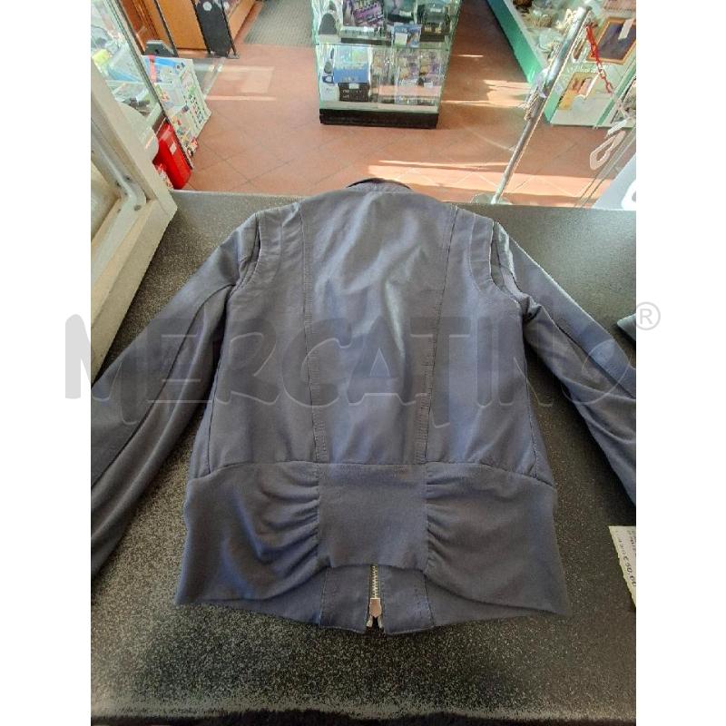 GIACCA DONNA P.PEPE ZIP PELLE BLU TG.40 | Mercatino dell'Usato Frossasco 4