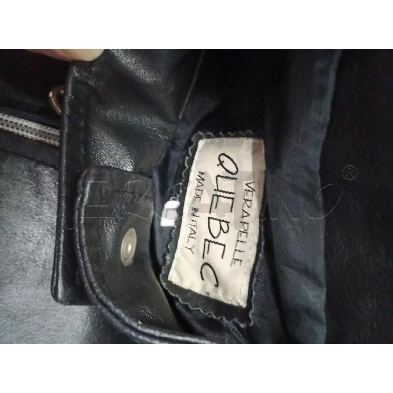 GIACCA DONNA PELLE NERA ZIP QUEBEC | Mercatino dell'Usato Frossasco 2