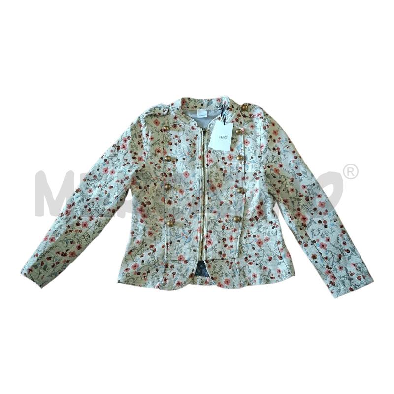 GIACCA DONNA ZIP BEIGE FIORI COL ZIMO | Mercatino dell'Usato Frossasco 1