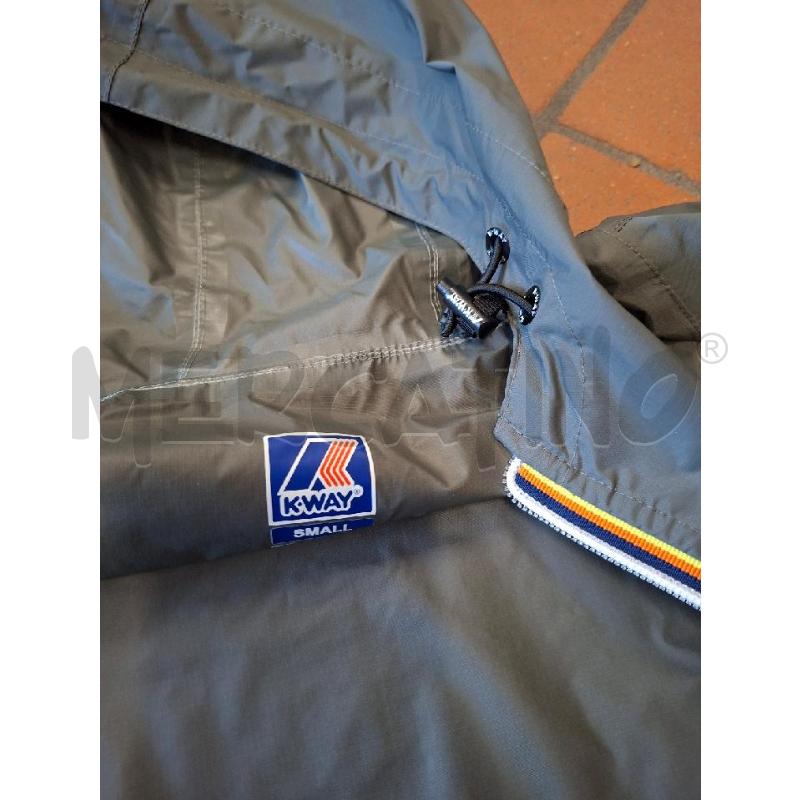 GIACCA UOMO ZIP CAPP VERDE KWAY TG.S | Mercatino dell'Usato Frossasco 3