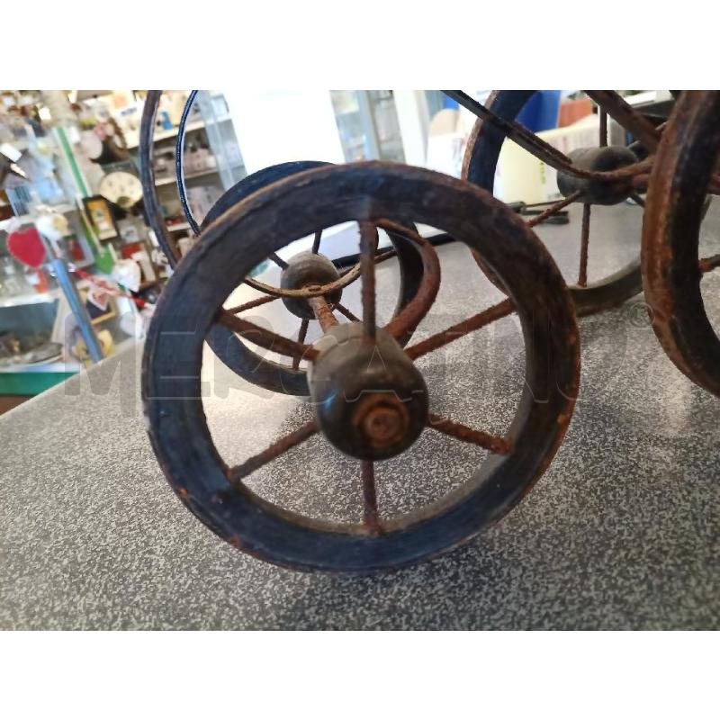 GIOCATTOLO CARROZZINA MET/LEGNO/STOFFA VINTAGE | Mercatino dell'Usato Frossasco 5