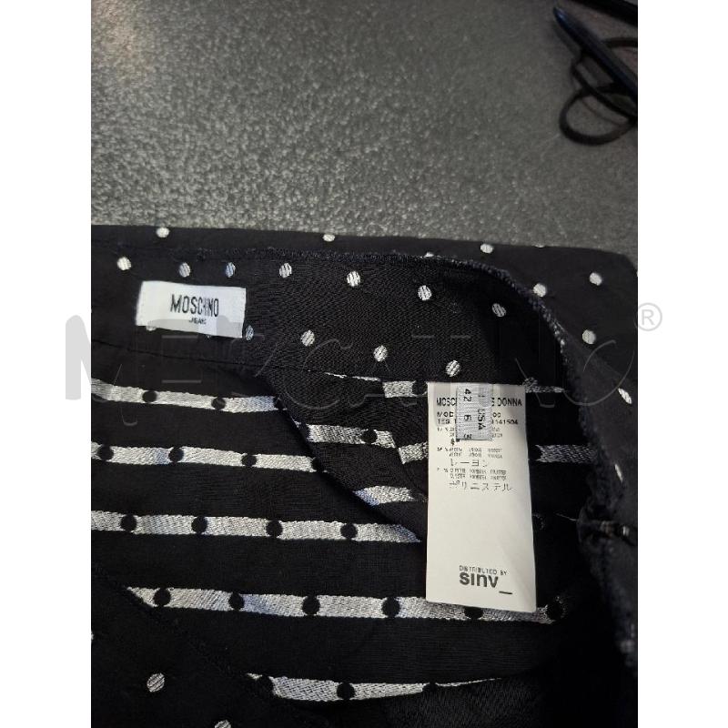 GONNA MOSCHINO JEANS NERA POIS BCO TG.42 | Mercatino dell'Usato Frossasco 4