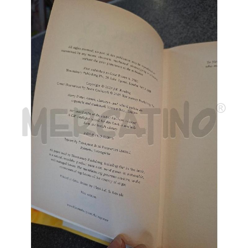 HARRY POTTER INGLESE 1EDIZIONE  | Mercatino dell'Usato Frossasco 3