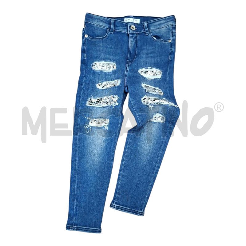 JEANS BAMBINO BLU LIU JO STRAPPI PAILL TG.S | Mercatino dell'Usato Frossasco 1