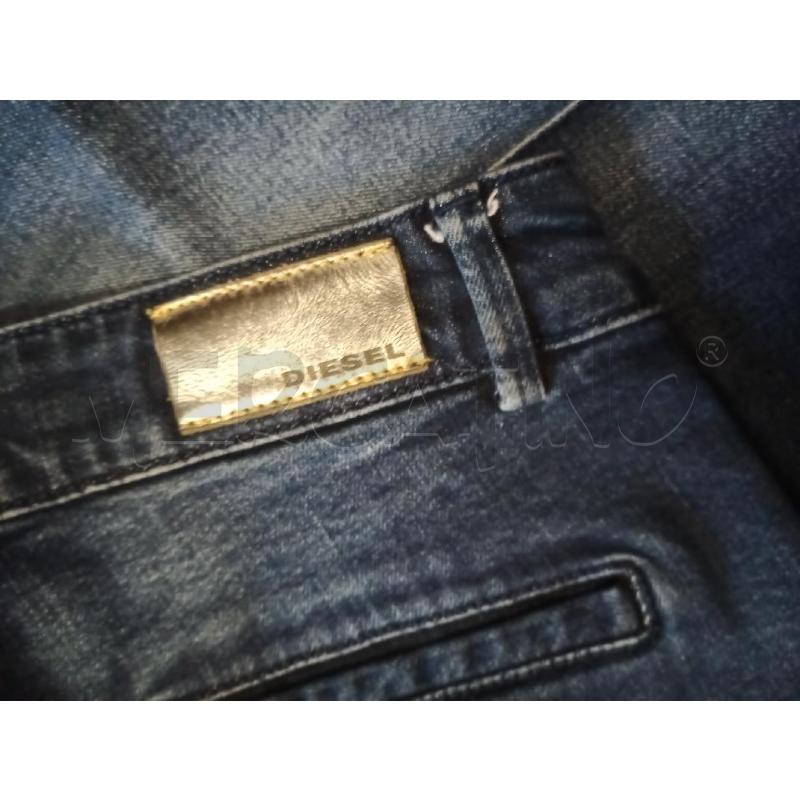 JEANS RAGAZZA DIESEL BLU BANDA NERA LAME TG.14ANNI | Mercatino dell'Usato Frossasco 3