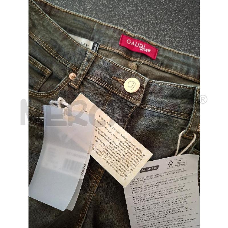JEANS RAGAZZA VDE TASCHE ZIP GAUDI TG.14ANNI  | Mercatino dell'Usato Frossasco 2