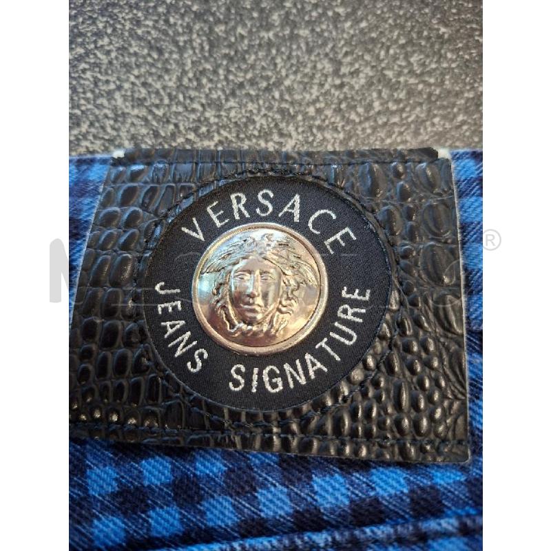 JEANS UOMO VERSACE QUADRI BLU NERI TG.44 | Mercatino dell'Usato Frossasco 2