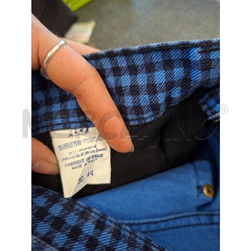 JEANS UOMO VERSACE QUADRI BLU NERI TG.44 | Mercatino dell'Usato Frossasco 4