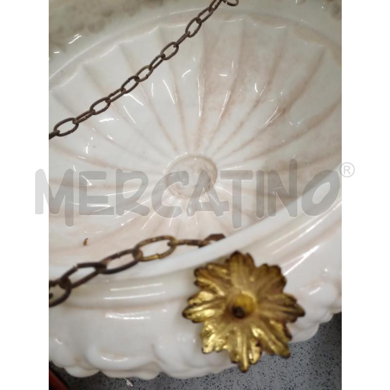 LAMPADARIO 1L D30 CUPOLA VETRO ART DECO  | Mercatino dell'Usato Frossasco 3