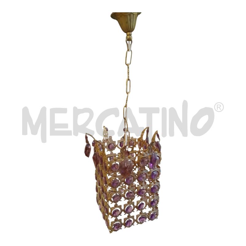 LAMPADARIO 1L MET DOR/VIOLA | Mercatino dell'Usato Frossasco 1