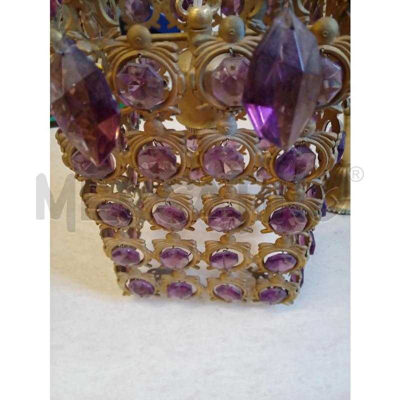 LAMPADARIO 1L MET DOR/VIOLA | Mercatino dell'Usato Frossasco 2