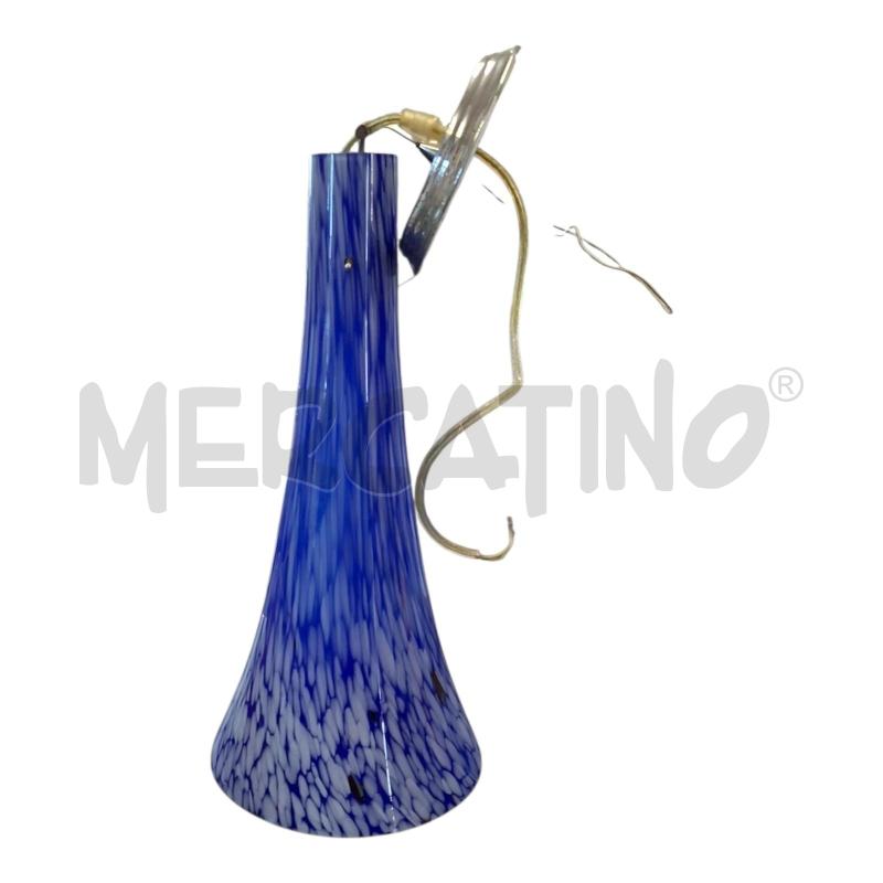 LAMPADA 1L VETRO BLU/BCO MURRINA | Mercatino dell'Usato Frossasco 1