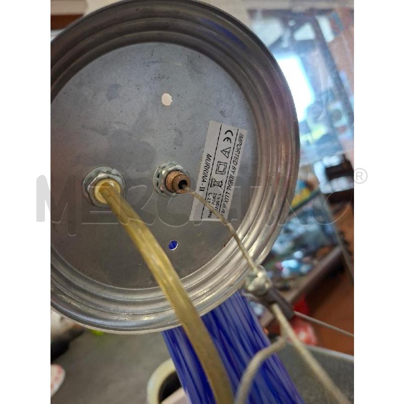 LAMPADA 1L VETRO BLU/BCO MURRINA | Mercatino dell'Usato Frossasco 2