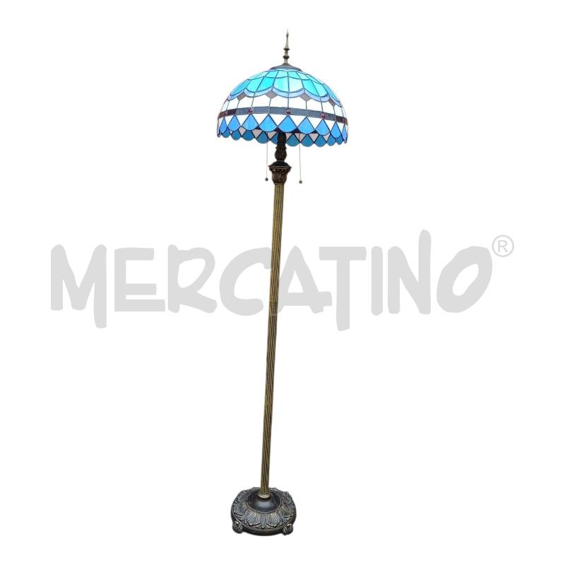 LAMPADA PIANTANA 2L B/MET DOR P/VETRO AZZ | Mercatino dell'Usato Frossasco 1