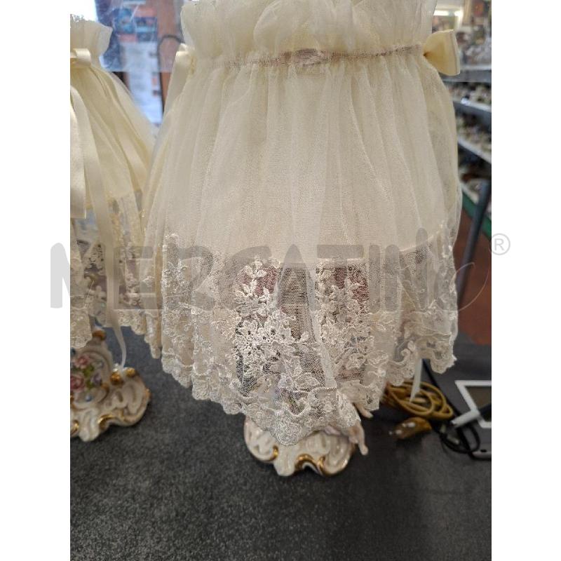 LAMPADE PZ.2 H40 B/CER CAPODIMONTE P/PIZZO BCO | Mercatino dell'Usato Frossasco 3