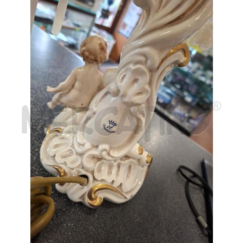 LAMPADE PZ.2 H40 B/CER CAPODIMONTE P/PIZZO BCO | Mercatino dell'Usato Frossasco 4