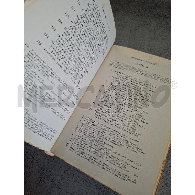 LIBRO VINTAGE LA DIVINA COMMEDIA 1948 LUCCHI | Mercatino dell'Usato Frossasco 3