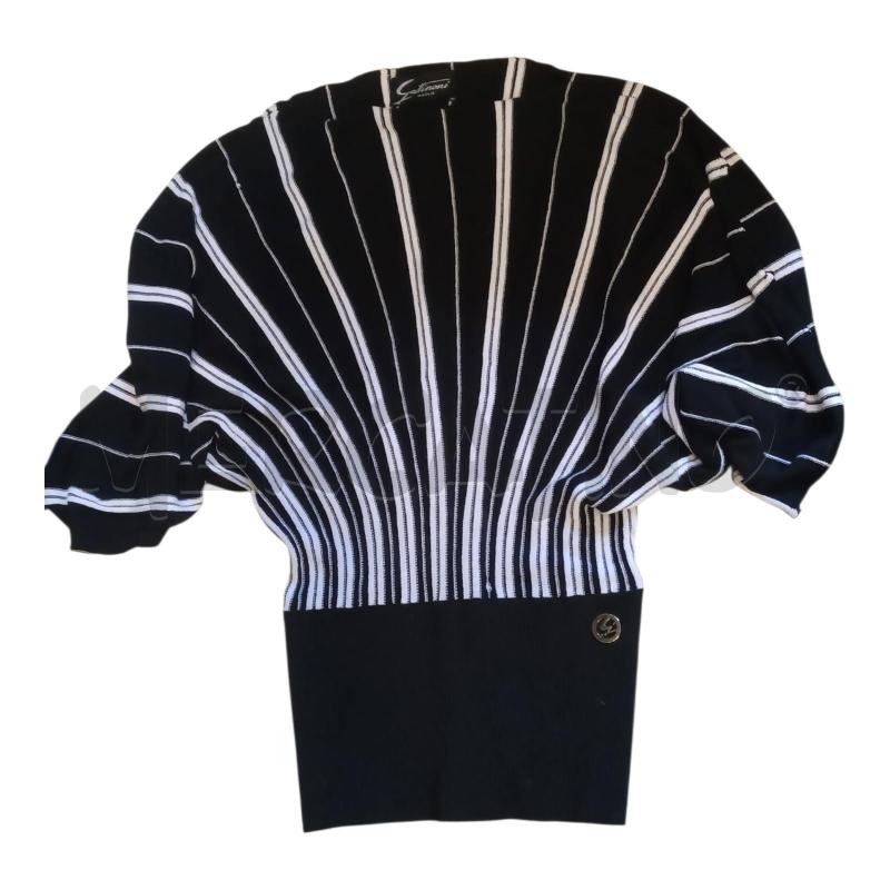 MAGLIETTA DONNA NERA BCO GATTINONI MAGLIE TG.46 | Mercatino dell'Usato Frossasco 1