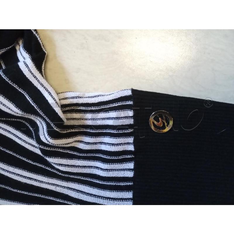 MAGLIETTA DONNA NERA BCO GATTINONI MAGLIE TG.46 | Mercatino dell'Usato Frossasco 2