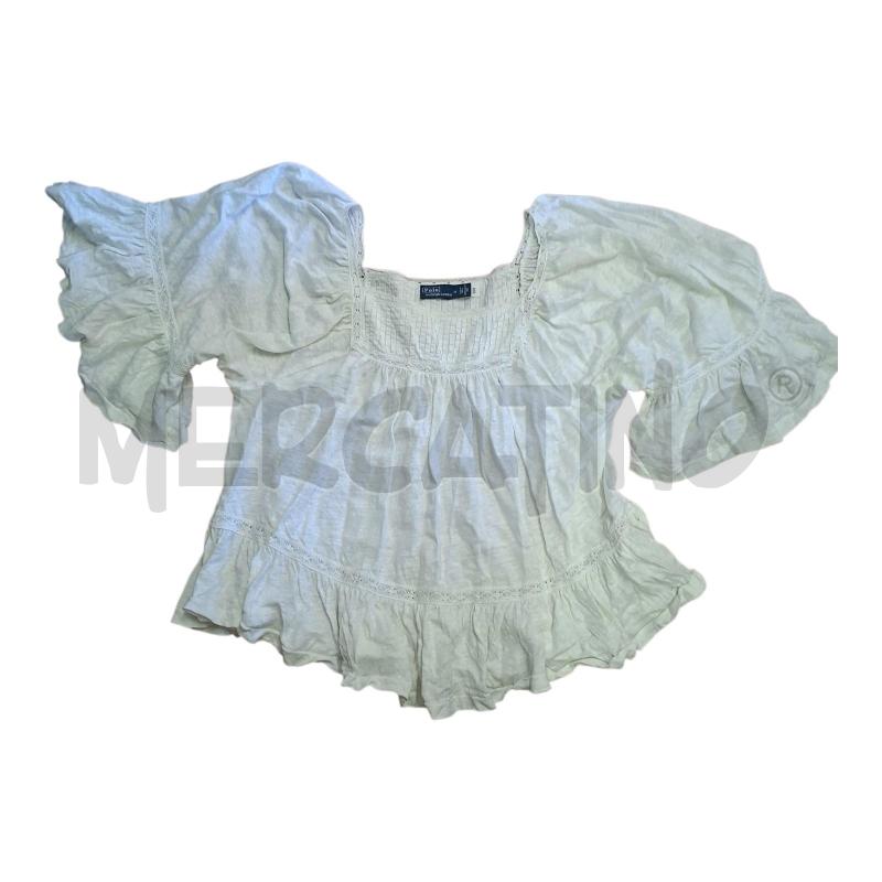 MAGLIETTA DONNA RALPH LAUREN BCO LINO TG.M | Mercatino dell'Usato Frossasco 1
