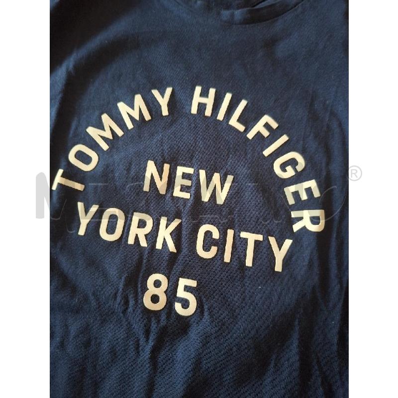 MAGLIETTA DONNA TOMMY HILFIGER BLU SCRITTA TG.S | Mercatino dell'Usato Frossasco 2
