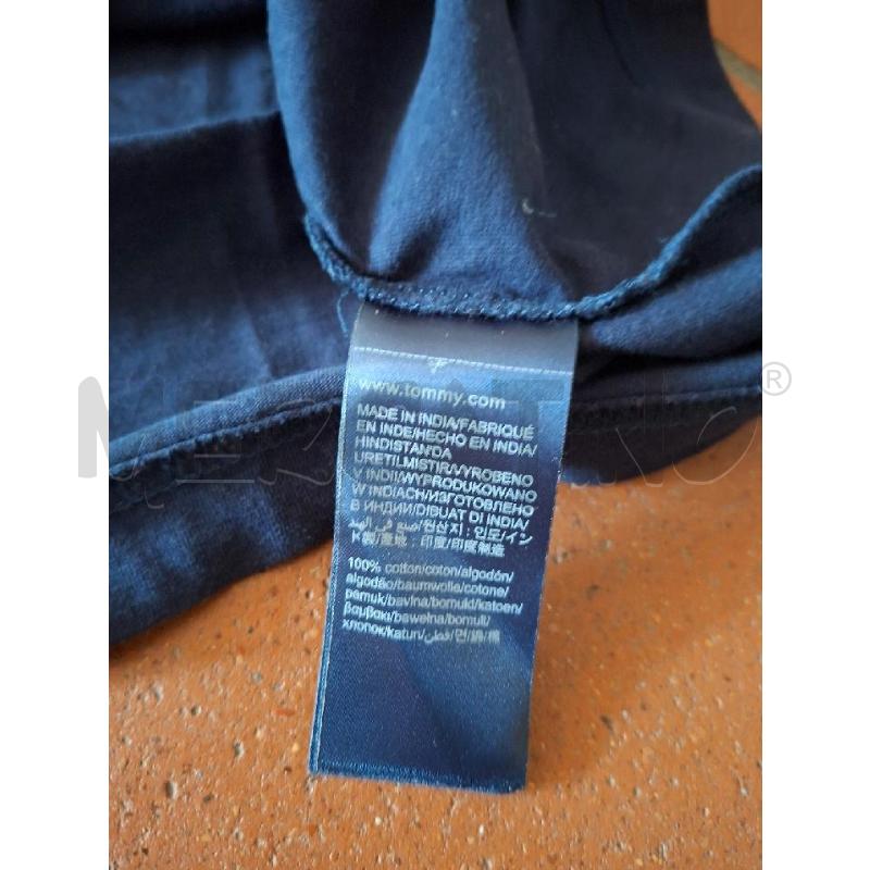 MAGLIETTA DONNA TOMMY HILFIGER BLU SCRITTA TG.S | Mercatino dell'Usato Frossasco 4