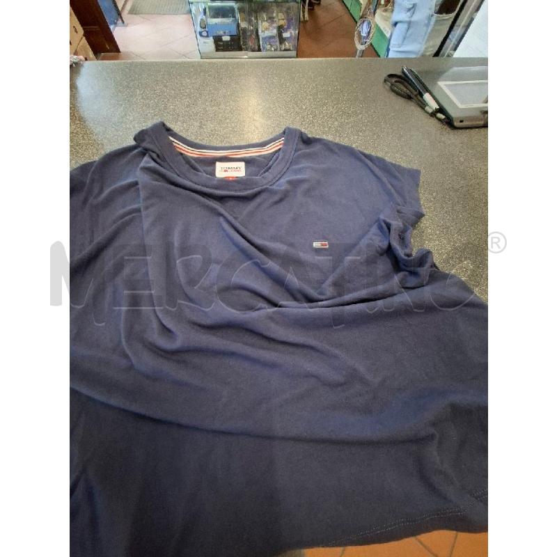 MAGLIETTA DONNA TOMMY JEANS BLU LACCETTI TG.L | Mercatino dell'Usato Frossasco 3