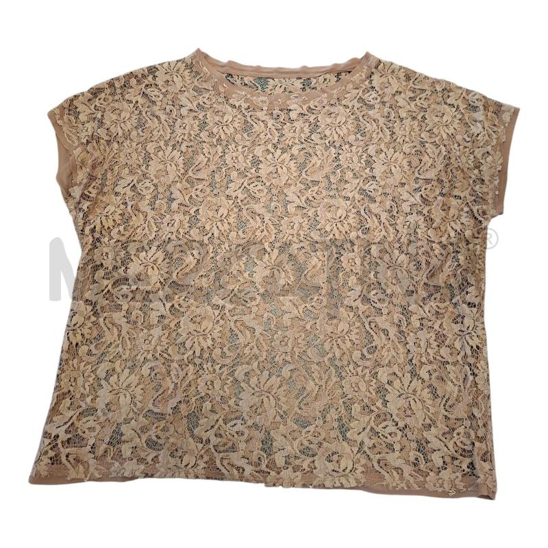 MAGLIETTA DONNA TRAF.BEIGE TOY G | Mercatino dell'Usato Frossasco 1