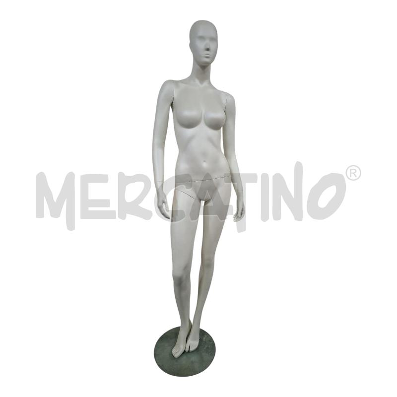 MANICHINO DONNA H190 BCO C/BASE VETRO | Mercatino dell'Usato Frossasco 1