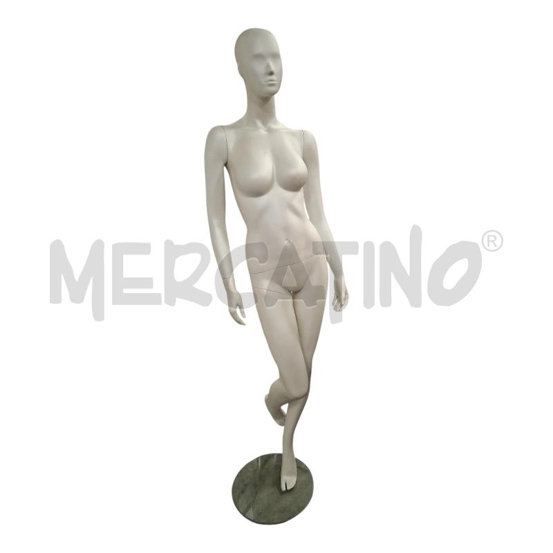 MANICHINO DONNA H190 BCO C/BASE VETRO | Mercatino dell'Usato Frossasco 1