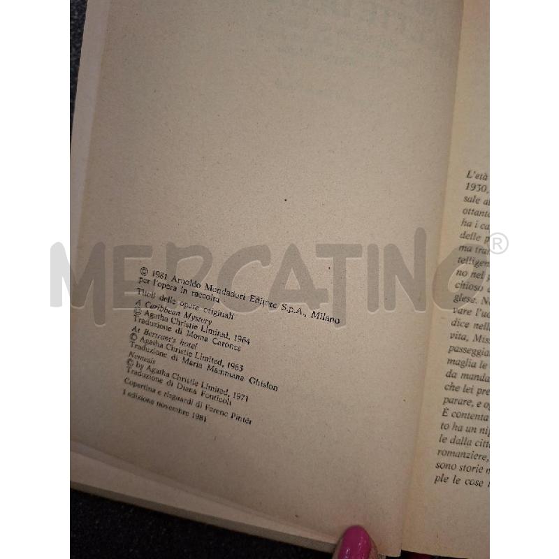MISS MARPLE AGATHA CHRISTIE 1981 MONDADORI | Mercatino dell'Usato Frossasco 2