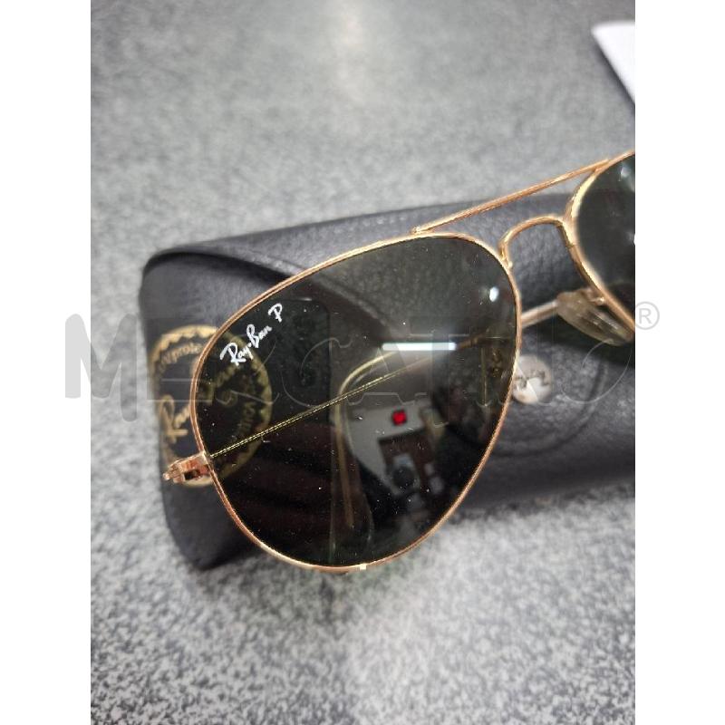 OCCHIALI SOLE RAYBAN AVIATOR RB3025 LARGE METAL 55-14 | Mercatino dell'Usato Frossasco 2