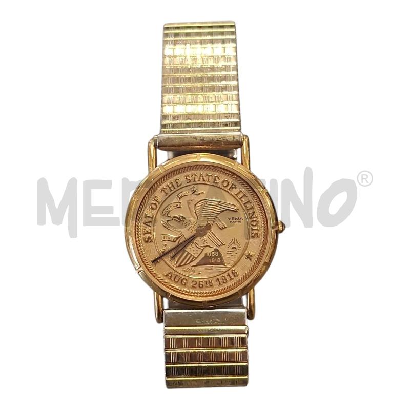 OROLOGIO DA POLSO DORATO YEMA PARIS | Mercatino dell'Usato Frossasco 1