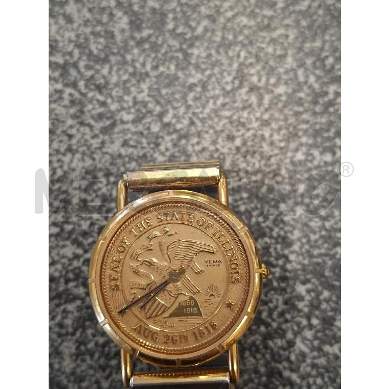 OROLOGIO DA POLSO DORATO YEMA PARIS | Mercatino dell'Usato Frossasco 3