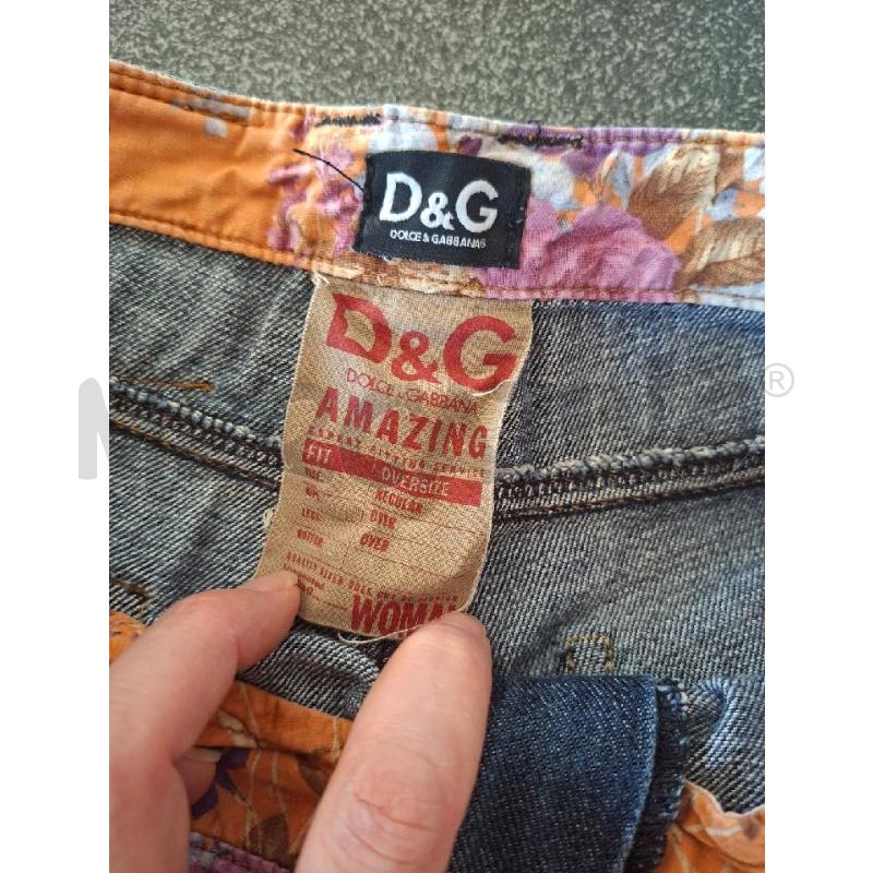 PANTALONCINO DONNA D&G JEANS BORDI ARANCIO TG.40 | Mercatino dell'Usato Frossasco 2