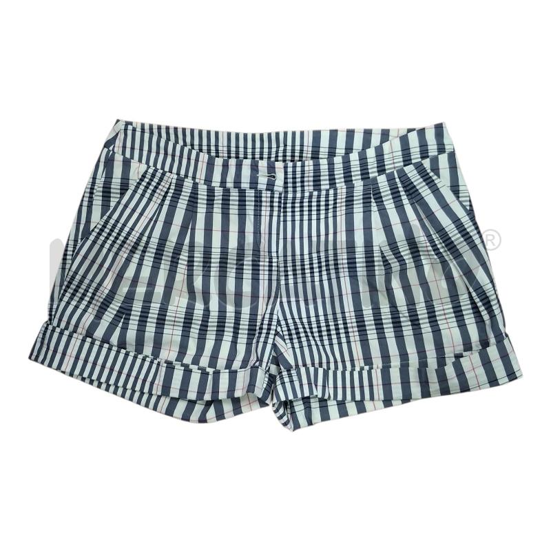 PANTALONCINO DONNA PATRIZIA PEPE QUADRI BCO BLU TG.42 | Mercatino dell'Usato Frossasco 1