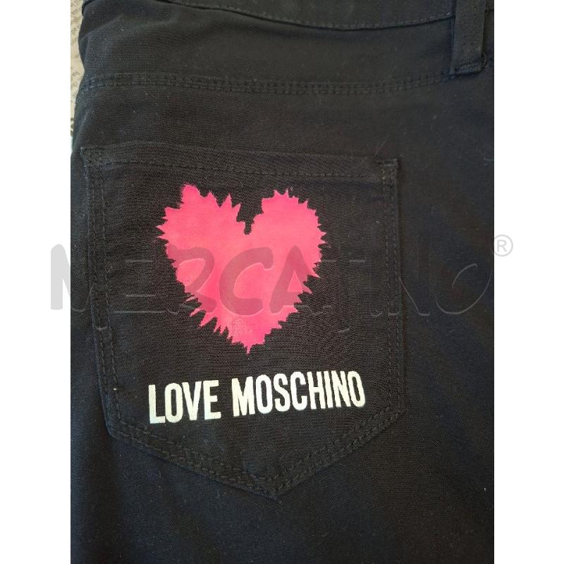 PANTALONE DONNA NERO LOVE MOSCHINO TG.40 | Mercatino dell'Usato Frossasco 2
