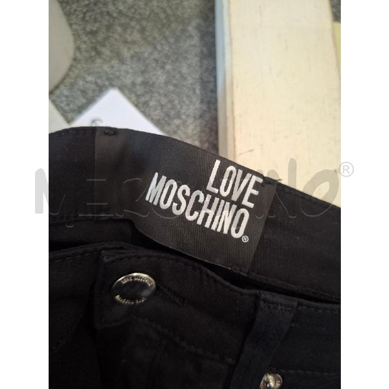 PANTALONE DONNA NERO LOVE MOSCHINO TG.40 | Mercatino dell'Usato Frossasco 3