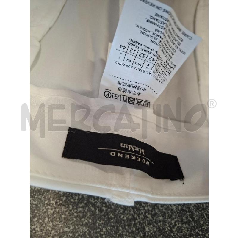 PANTALONE DONNA WEEKEND MAX MARA BCO TG.44 | Mercatino dell'Usato Frossasco 3