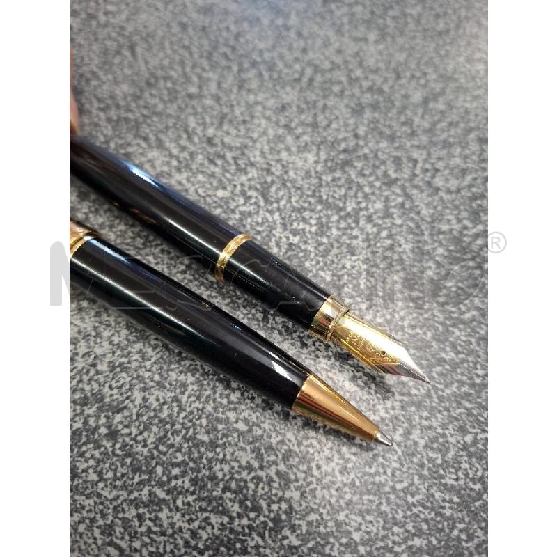 PENNA STILO+SFERA NERA/DORATA MON GENEVE | Mercatino dell'Usato Frossasco 2